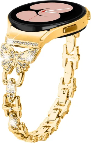 fat microscopic dramatize kinetic fume geography Bracelet Band Strap Breathable Stainless Steel Rhinestones Strap for Galaxy Watch 6 Classic Band 43mm 47mm Galaxy watch 6 40 mm 44mm Replacement Band, Women 