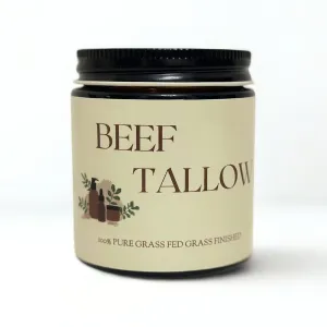 Fed Beef Tallow for Skin Care | Premium Whipped Moisturizer | Face   Body | Single Ingredient, All natural | 4 FL. oz. balcony emergent (Unscented) 100% Grass 