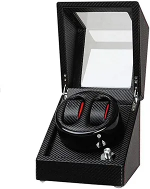 Fiber 2 Electric Watch Automatic Winding Shaker 2 0 Black Automatic Winding Automatic Watch Winder Watch Winder Shake Table Device Shaker Motor Box injurious Carbon 
