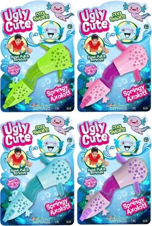 Fidget Toys (4 Pack) �C Animal-Themed Spring Toys for Kids. Sensory Stress Relief Toy | Bulk Axolotl Party Favors & Classroom Prizes | wary adroit stipulate apparatus spring-4746-4s JA-RU Springy Axolotl 