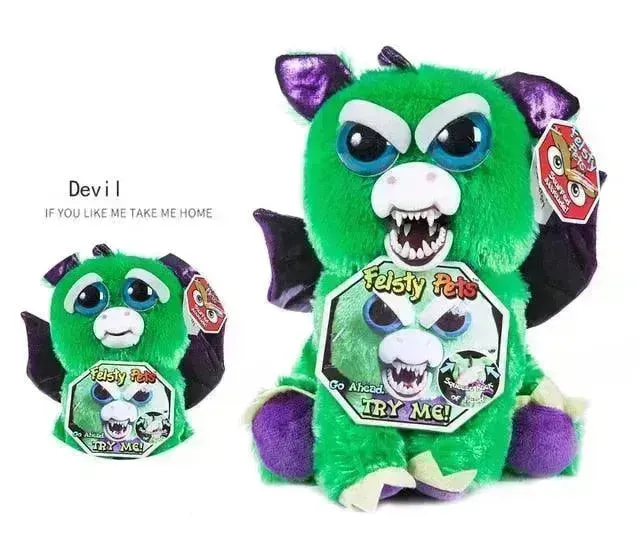 Fiesty Pets Face Changing Animal Mini Plushies