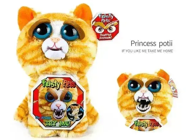 Fiesty Pets Face Changing Animal Mini Plushies