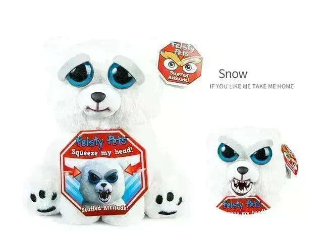 Fiesty Pets Face Changing Animal Mini Plushies