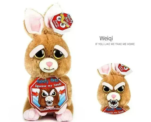 Fiesty Pets Face Changing Animal Mini Plushies