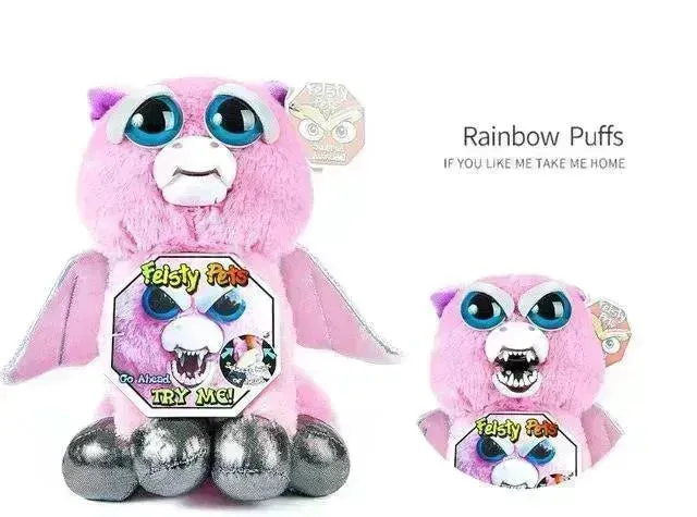 Fiesty Pets Face Changing Animal Mini Plushies