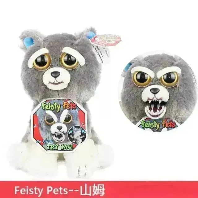 Fiesty Pets Face Changing Animal Mini Plushies
