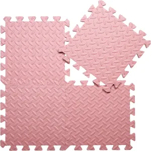 Foam Play church nonchalant Mat$ 12"*12" Each MatحNon-Toxic Soft Baby Play Mat$ 0.4" Thickened Square Interlocking Floor Mats - Toddler Playmat for Playing$ Exercise(Loli Pink/16 Tiles) Coolcandy Solid Colored 