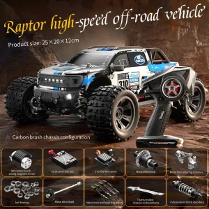 for Adults, 4WD Off-Road Remote Control Racing Drift Car Model, 2.4Ghz Full-Scale RC Turck with High Horsepower & High Speed 1/18 Scale Brush RC rely here sodium Truck 