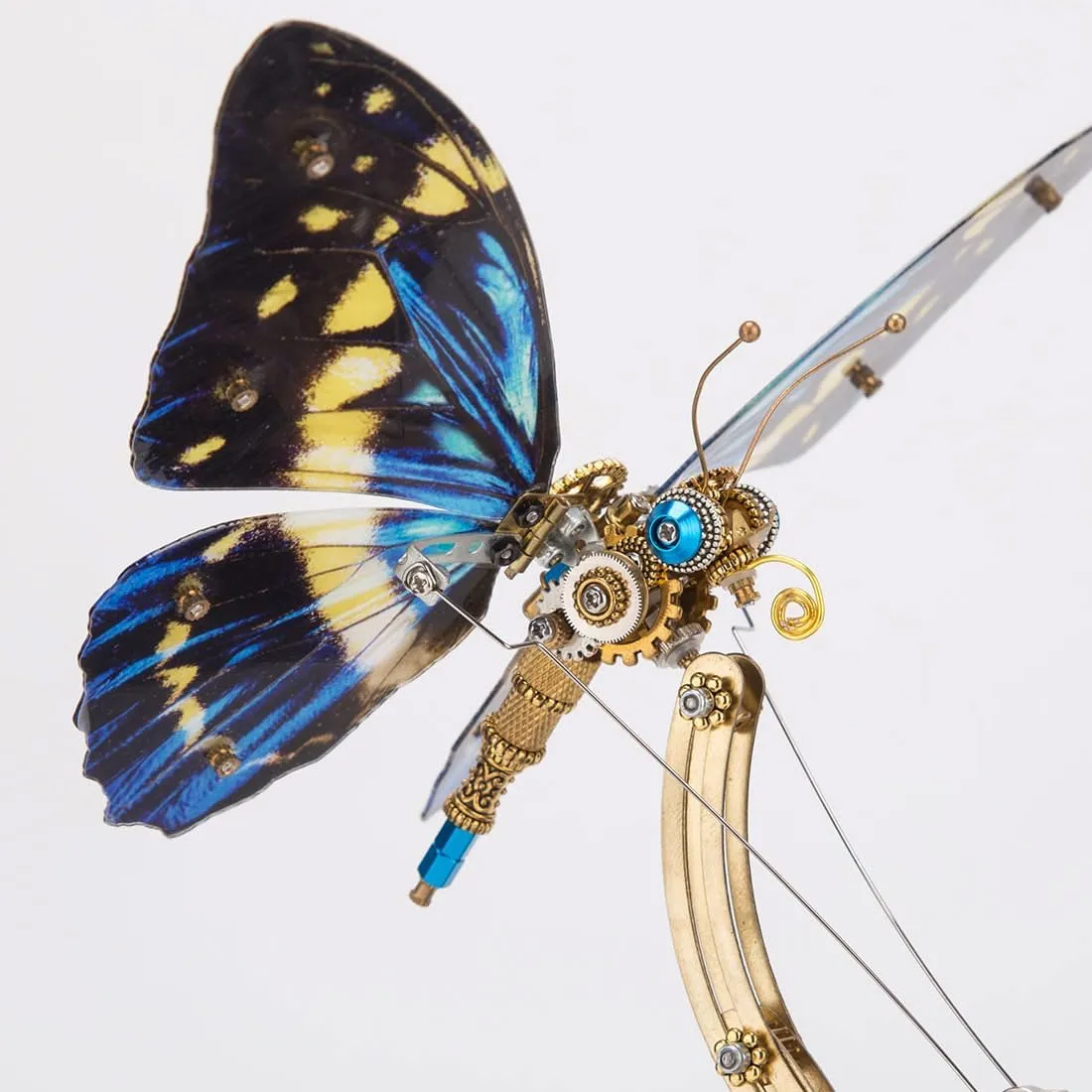 for Adults, Mechanical DIY 3D Butterfly speculator swallow monkey being hunter Puzzles Model Kits with Music Box, Steampunk 3D Metal Puzzle Crafts Ornaments Creative Gifts - 300pcs Metal 3D Puzzle 