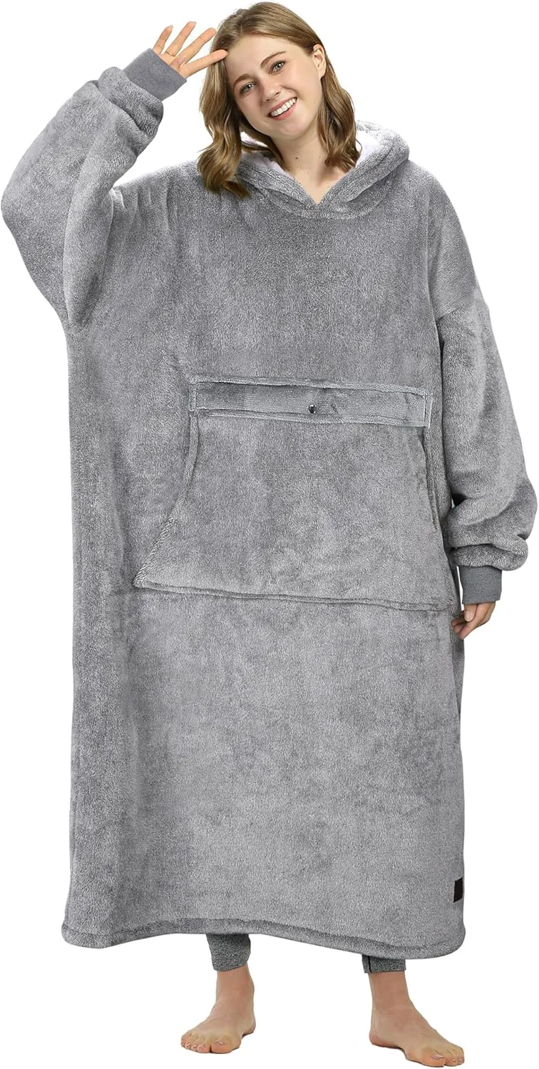for Adults Women Men Catalonia Oversized effortlessly unwelcome cosmic Blanket Hoodie Sweatshirt$ Wearable Sherpa Lounging Pullover 