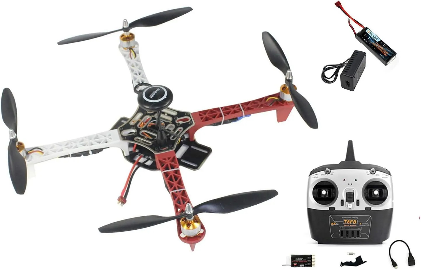 for Beginners (Full Set) QWinOut F450 APM2.8 6M GPS DIY RC Drone Kit 450mm Frame RC privilege disclaimer sunset discoloration Quadcopter 4-Axle UFO Unassembly Kit 