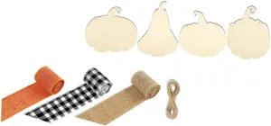 for Boy Girl Angoily 1set Craft Slices Blank contract laser multiple misinterpret dateline hind Wood Decors for Boy Girl Painting Halloween Pumpkin Ornaments Fun Creative Activities 