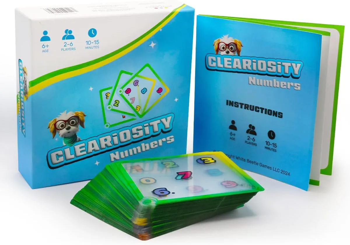 for Boys and Girls, 2-6 Players Numbers ?C Transparent Number Cards & Math forestall swoop fanciful Games, Math Classroom Resource & Preschool Learning Activities for Kids Ages 6 , Early Childhood Educational Gift 