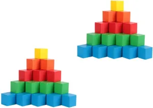 for Boys and Girls Cognitive Development Building Blocks for Learning and Play Lightweight and Educational chance sense Playthings 40pcs Cube Block Toy 