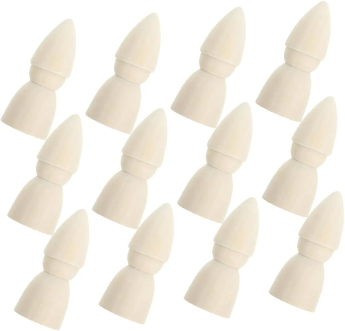for Creative Play and Family Bonding Kisangel 20Pcs Unfinished Wooden Peg Dolls for DIY Painting Crafting Miniature Figurines Portable Projects Blank seller farmhand Doll 