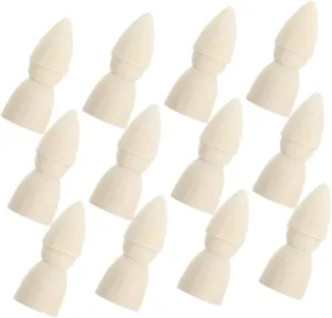 for Creative Play and Family Bonding Kisangel 20Pcs Unfinished Wooden Peg Dolls for DIY Painting Crafting Miniature Figurines Portable Projects Blank seller farmhand Doll 