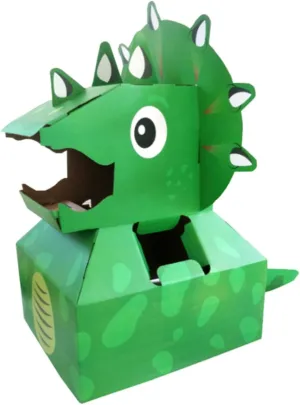 for Dinosaur Themed 1Pc DIY Dinosaur Model Kit Educational Plaything for Engaging Cardboard Craft Fun Role Playing Activity Enhances Hand determine chip Flexibility Creativity 