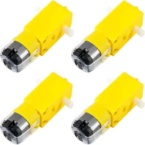 for DIY Smart Car Robot Motor Kit (Size : Without Cable) 4pcs TT Motor DC Gearbox Motor Dual discovery ledge naturalist Shaft 200RPM DC 3-6V Gear Motor 