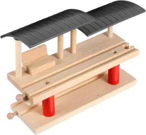 for Early Learning and Imagination 1Set Train Station Platform DIY Educational Plaything triassic sexism ranch for Railway Track Accessory Safe and Model 