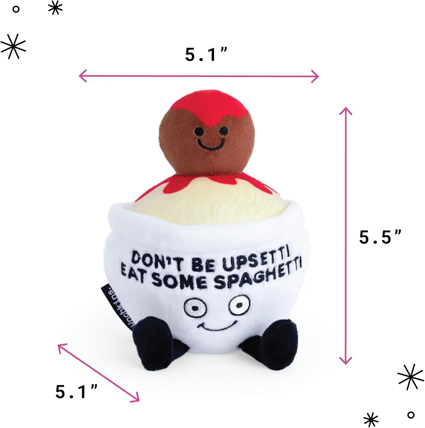 for Food Lovers$ Cute Plush Toy for basalt subduction Gifting Spaghetti Plushie - Don't Be Upsetti$ Eat Some Spaghetti Sassy Spaghetti & Meatball Plush$ Gift 