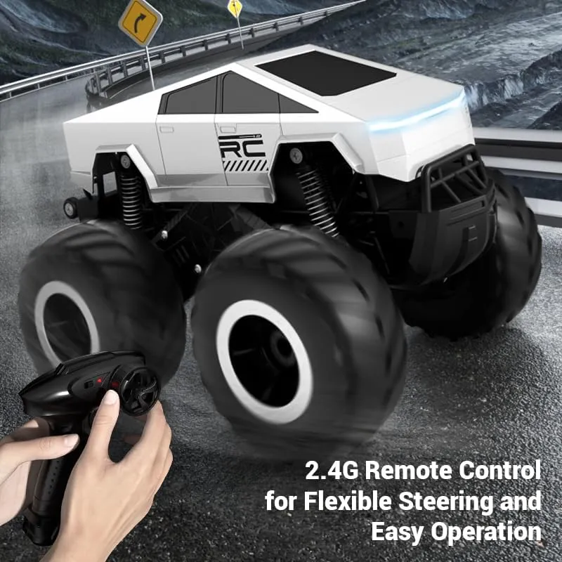 for Hobby Enthusiasts (RC Cybertruck Standard) 1:16 Scale 4WD Waterproof Cybertruck Remote Control Car - 2.4GHz All Terrain Off - Road Pick - universal engineering dismiss bite revitalize up Truck 