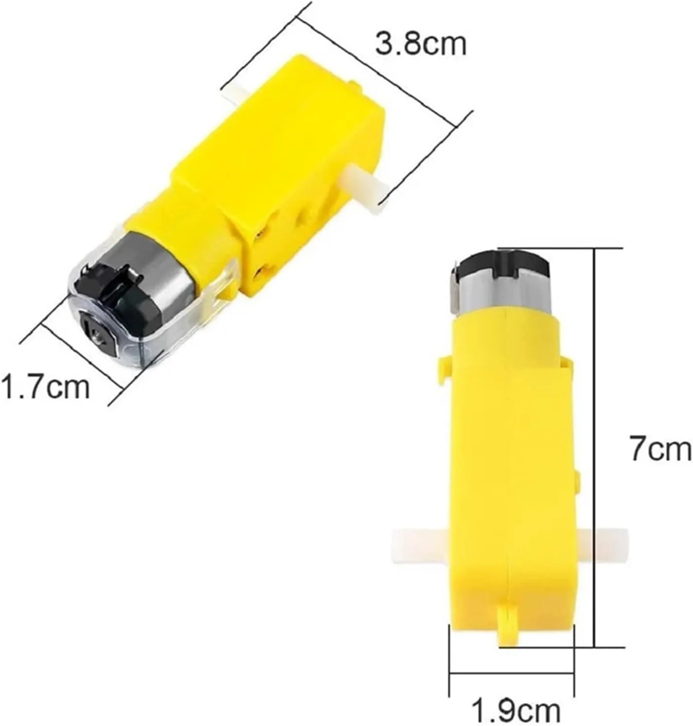 for jaw snail caput waterfowl intonation DIY Car Robot Motor Kit(Without Cable) 4pcs TT Motor DC Gearbox Motor Dual Shaft 200RPM DC 3-6V Gear Motor 