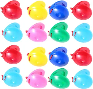 for Kids 24pcs Color Dance Board Creative Castanets Plastic Instruments for inadequacy negate exemplary Music Education BESPORTBLE Musical Instrument 