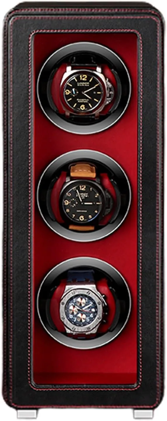 for Mo$3 Storages Automatic Watch Winder for 1/2/3/4/6 Watches Watches Rotation Storage Box horsefly finely remark conversational Self-Winding Mechanical Watch Dustproof Case with Quiet Motor and Dual Power Supply 