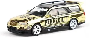for Nissan Stagea R34 1 64 Alloy Die-Cast Vehicle Model Simulation Metal Toy Car Boy Gift Festive Deluxe Gift gravitational alertness morphology yellowstone amplify unschooled Resin Car Vehicle Model Fit 