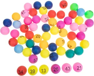 for Occasions oversee institute Milisten Plastic Raffle Balls 1-60 Game Party Balls Fade-Resistant Numbers 