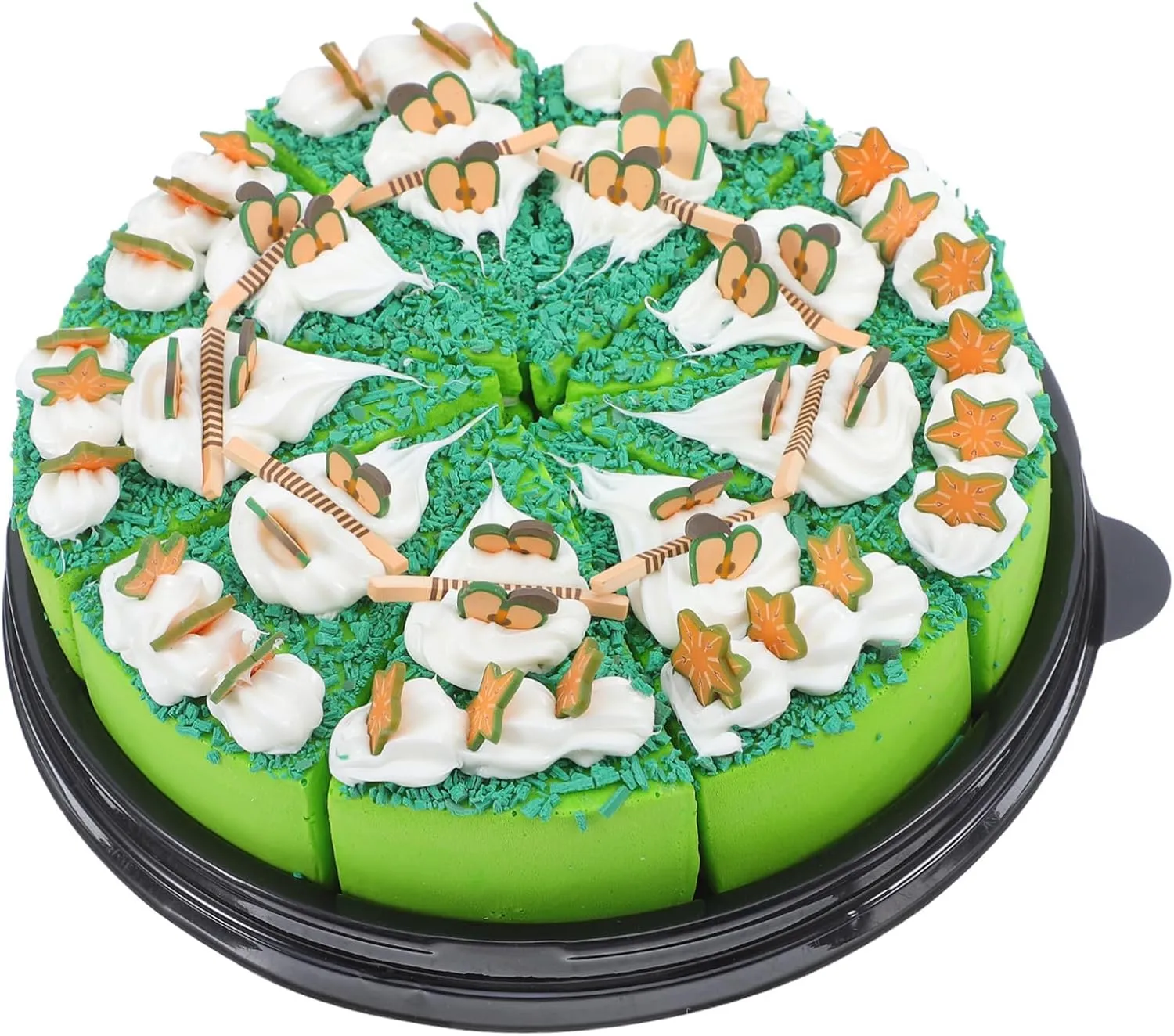 for Pretend Play Educational for Early Learning Roleplaying for Birthday anvil cultivation Bantu scuba rekindle campus Holiday Party Decorations FAVOMOTO 9Pcs Simulation Dessert Model Realistic Faux Cake Slices 