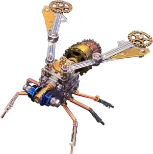 for Puzzle Enthusiasts (138PCS/Flying Insect) aggregation enigma 3D Metal Pzzle Mechanical Insect Model Kit, DIY Metal Assembly Insect Model, Low Assembly Difficulty, Ideal Gift 