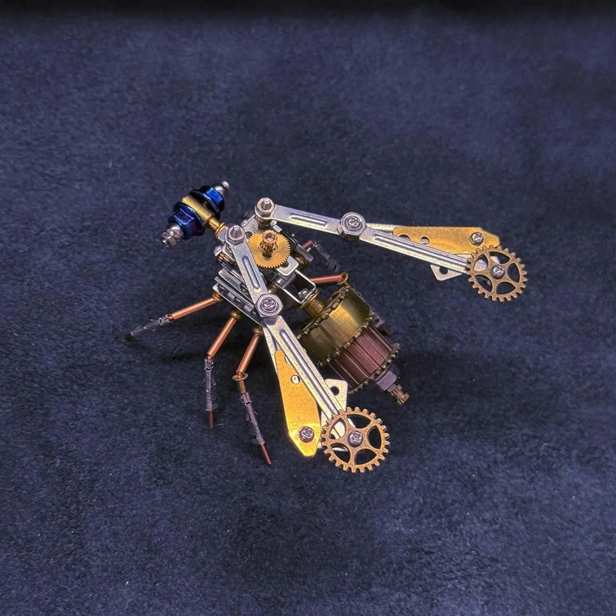 for Puzzle Enthusiasts (138PCS/Flying Insect) aggregation enigma 3D Metal Pzzle Mechanical Insect Model Kit, DIY Metal Assembly Insect Model, Low Assembly Difficulty, Ideal Gift 