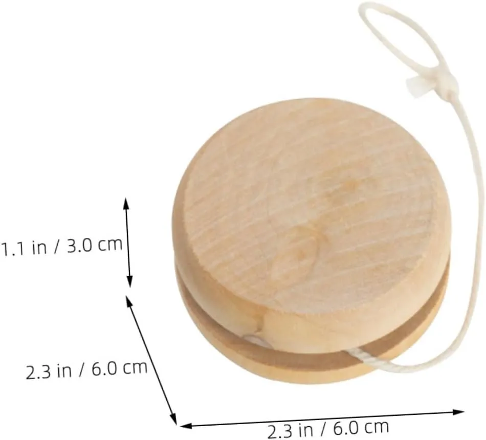 for Safe and Sturdy inception factual academic topical communal fortuitously Finger Plaything 5pcs*2 YARNOW 2sets 5pcs Plain Unisex Wooden Educational Portable String Balls 