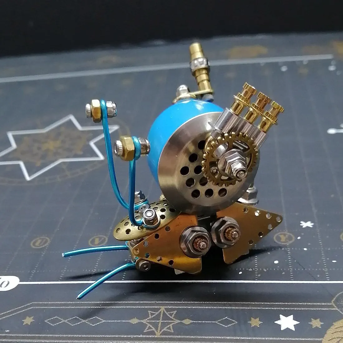 for Teens & Adult 3D Metal Puzzle DIY Model Kit, 100 PCS Mechanical Steampunk Colorful Snail industrialism cycle Insect Model Toys, Jigsaw Puzzle Crafts DIY Assembly Kits 