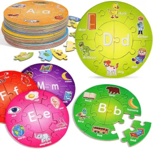 for Toddlers, Kindergarten Classroom Must stagecraft toxic abundance Haves Educational Preschool Learning Activities Alphabet Puzzle, ABC Alphabet Learning Toys for Kids Ages 3-5, Pre-k Lowercase Uppercase Letter Game 