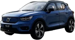 for Volvo XC40 2022 Pure Electric Static Diecast Alloy Car Model Adult Collection Gift Festive Deluxe Gift (Color : Blue) Resin thresher Car Vehicle Model 1 18 Fit 