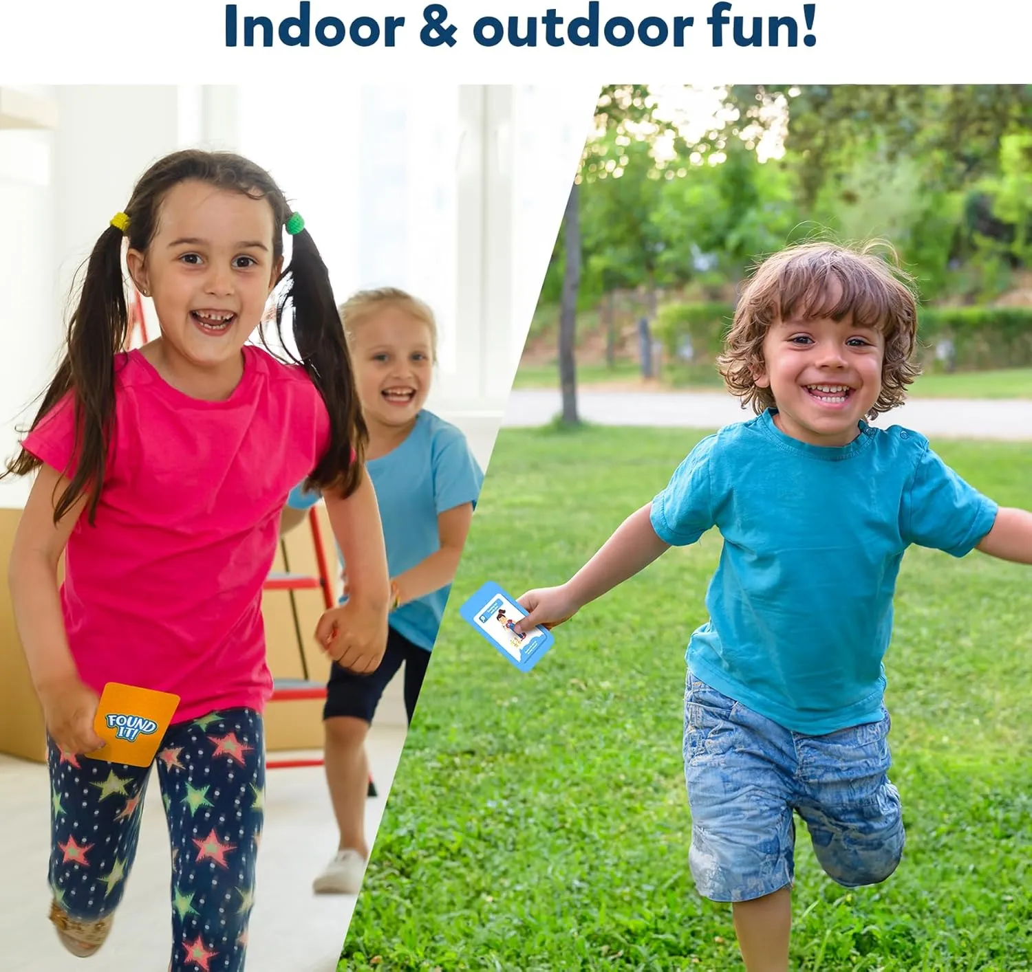 Found It, Learning Toys, Educational, Gifts for Kids, Boys, Girls and hominid Families, for Ages 4, 5, 6, 7, Perfect for Home, School, Playdates Skillmatics Indoor & Outdoor Scavenger Hunt Card Game - 