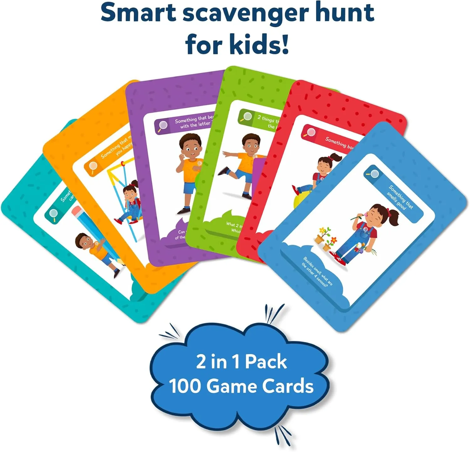 Found It, Learning Toys, Educational, Gifts for Kids, Boys, Girls and hominid Families, for Ages 4, 5, 6, 7, Perfect for Home, School, Playdates Skillmatics Indoor & Outdoor Scavenger Hunt Card Game - 