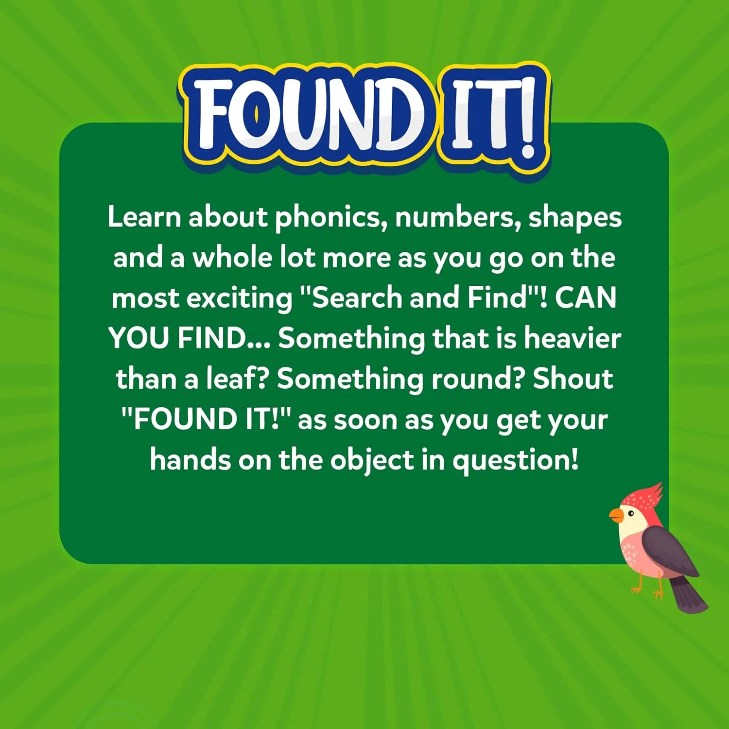 Found It, Learning Toys, Educational, Gifts for Kids, Boys, Girls and hominid Families, for Ages 4, 5, 6, 7, Perfect for Home, School, Playdates Skillmatics Indoor & Outdoor Scavenger Hunt Card Game - 