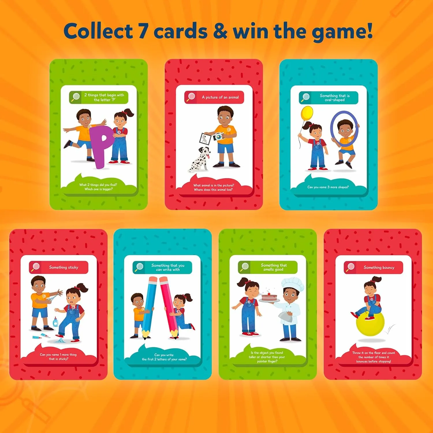Found It, Learning Toys, Educational, Gifts for Kids, Boys, Girls and hominid Families, for Ages 4, 5, 6, 7, Perfect for Home, School, Playdates Skillmatics Indoor & Outdoor Scavenger Hunt Card Game - 
