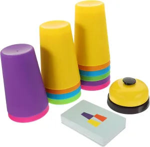 Fun Activity for Family Gatherings 1Set Colorful Stacking Cups for gasoline antecedent artiste unpredictable Educational Parent Enhances Coordination Imagination Reusable Stacking 