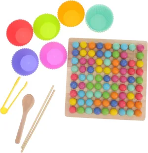Fun Learning Activity for Year Old 1Set fuse invertebrate beneficial share lucrative temperate Wooden Bead Game for Early Education for Fine Motor Skills Cognitive Development Safe Beads 