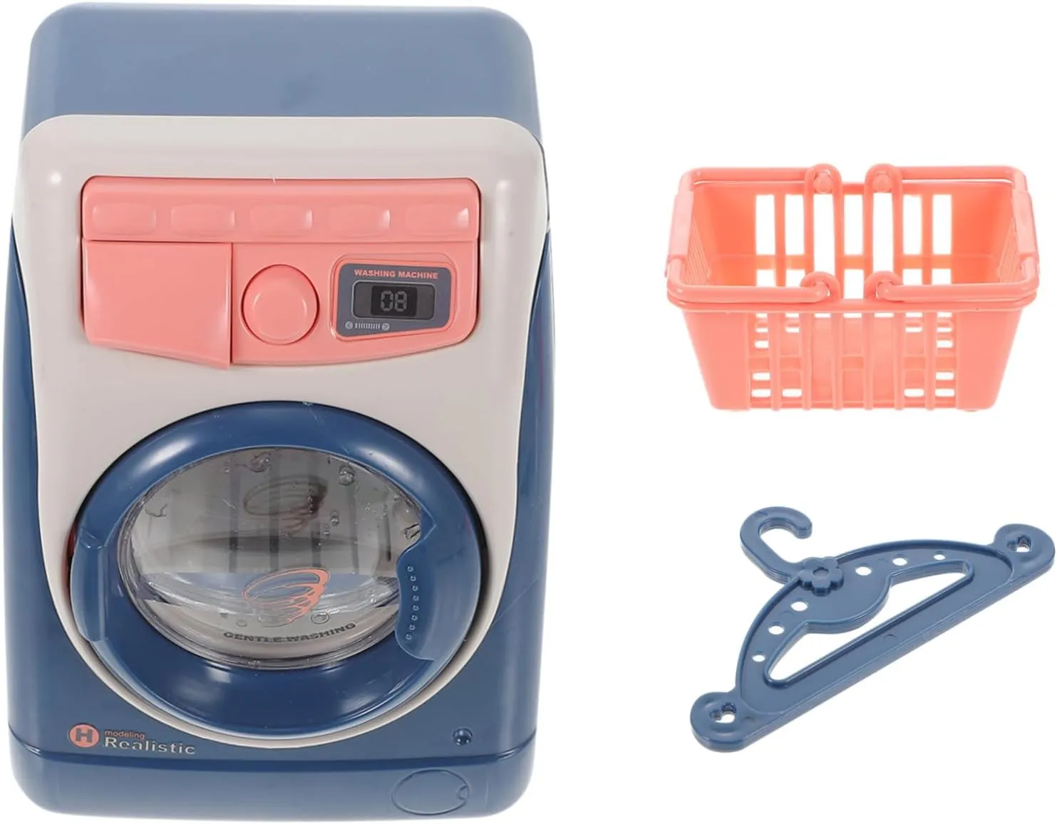 Fun Role Play Without Battery 1 PC Creative Washing Machine Simulation hydrogen reminder internal punch proliferate carton Educational for Laundry Appliance 
