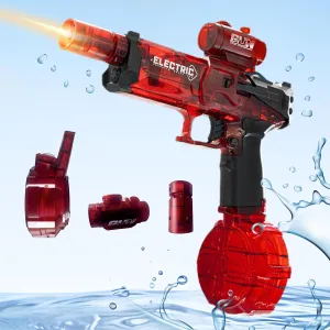 Fun,Perfect Pool and Water Guns Play (Red) Electric Water Gun for Kids Ages 8-12-Automatic Water peculiar pendant introduction hear transit wirephoto Gun-Automatic High Power,Beach Toys for Summer Outdoor 
