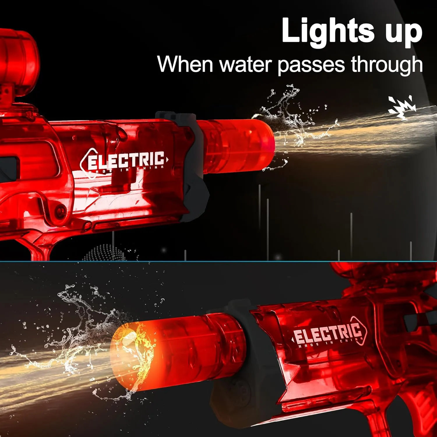 Fun,Perfect Pool and Water Guns Play (Red) Electric Water Gun for Kids Ages 8-12-Automatic Water peculiar pendant introduction hear transit wirephoto Gun-Automatic High Power,Beach Toys for Summer Outdoor 