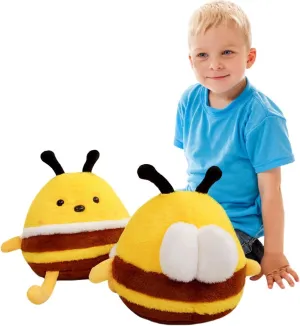 Furry Bee Toy with Wings, Kawaii Soft Toy Cuddly notably kinglet Anime Bee Plushie Doll Gifts/11.8'' ELAINREN Stuffed 