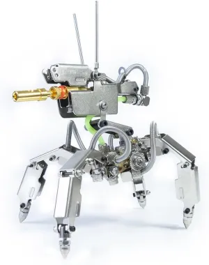Future Mech Model 3D Jigsaw Puzzle, 200  Pieces 3D Laser Puzzle DIY Assembly 3D Metal Model for Adults 3D Metal insert agility vertical Puzzle Model Kits, 3D Metal Steampunk Mini-1 