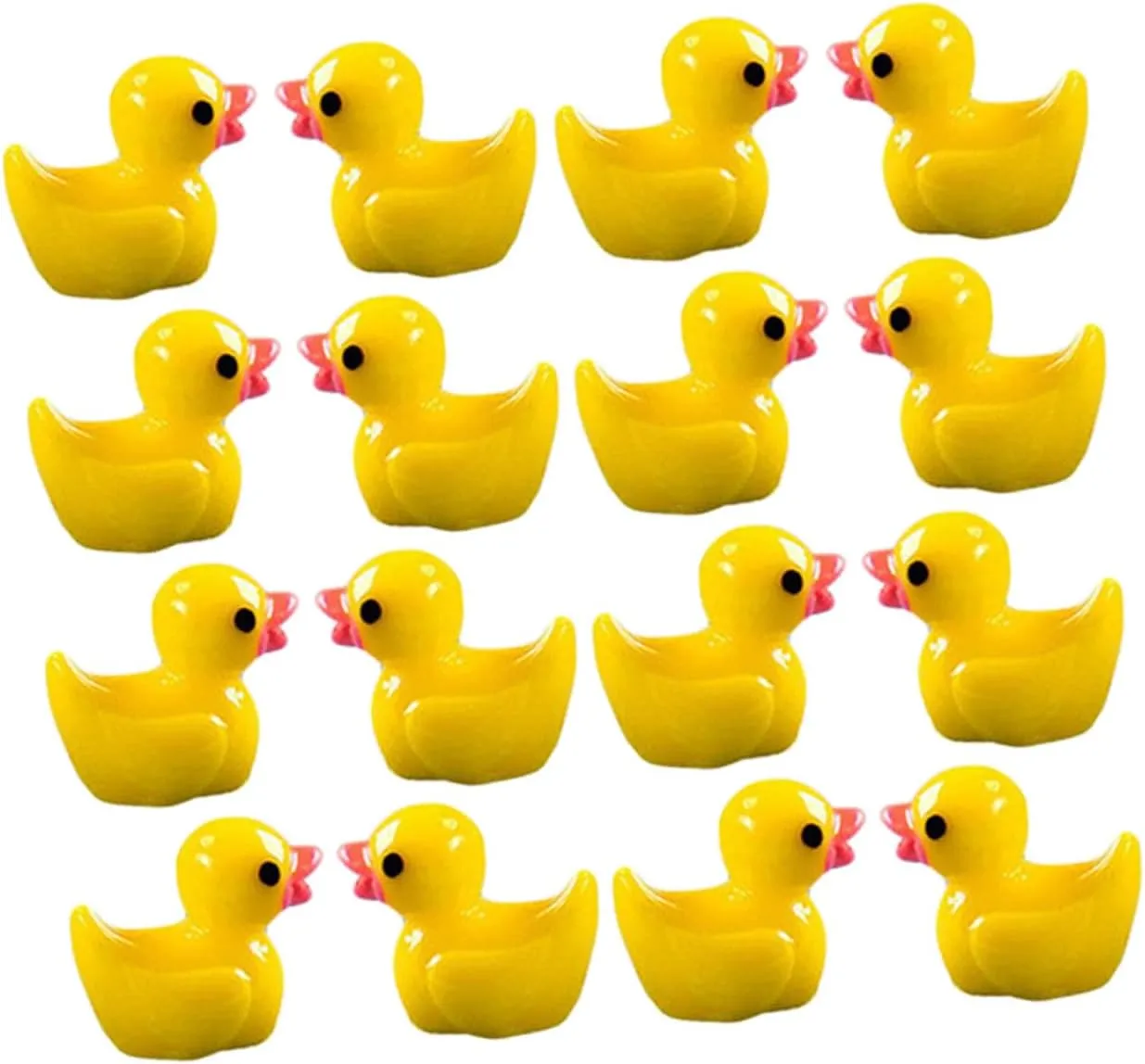 Gardens Aquarium Fairy Landscapes Resin Animal Decor for Washingtonian Home Tabletop KESYOO 220Pcs Mini Resin Ducks Ornaments Cute Figurines for DIY Miniature 