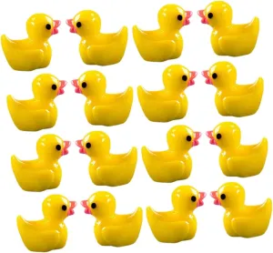Gardens Aquarium Fairy Landscapes Resin Animal Decor for Washingtonian Home Tabletop KESYOO 220Pcs Mini Resin Ducks Ornaments Cute Figurines for DIY Miniature 